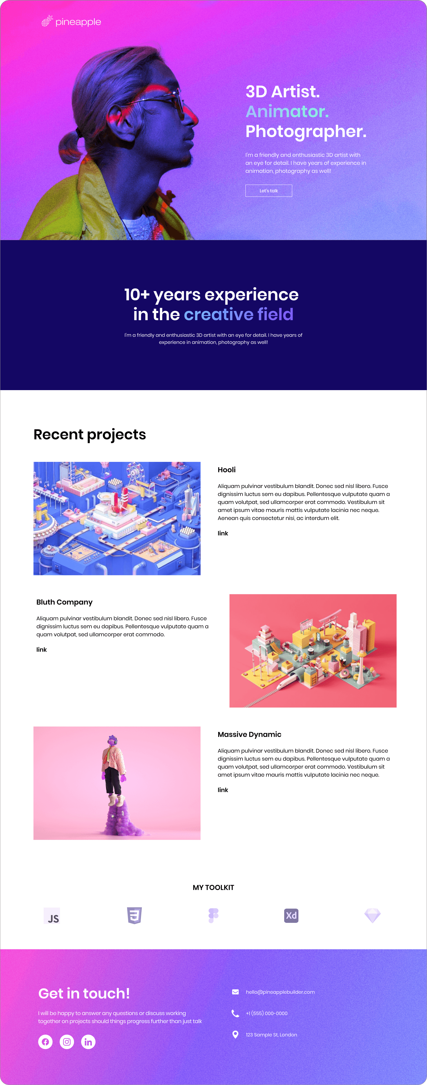 portfolio template