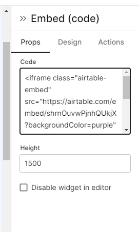 Add Airtable Form integration to your website with Pineapple Builder.